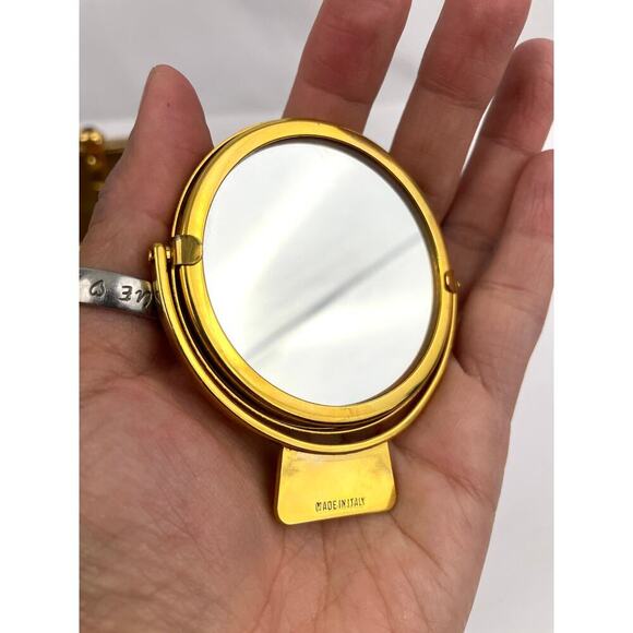 Judith Leiber Swarovski Crystal Gold Tone Metal Stone Evening Bag Clutch - Picture 4 of 16